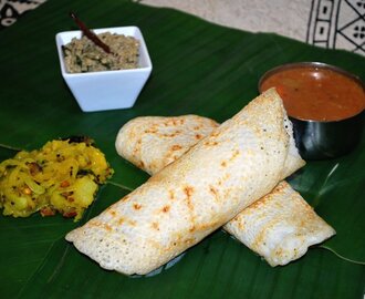 South Indian Masala Dosa/Dosai (potato masala crepe)
