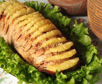 Lonza arrosto con ananas (Lombo com abacaxi)