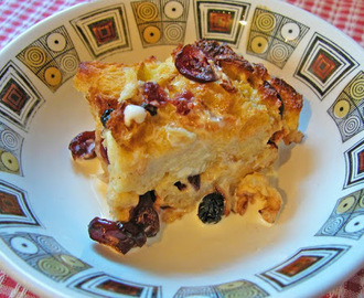 Dried Fruit Bread Pudding