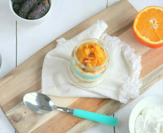 Yoghurt met sinaasappelcompote
