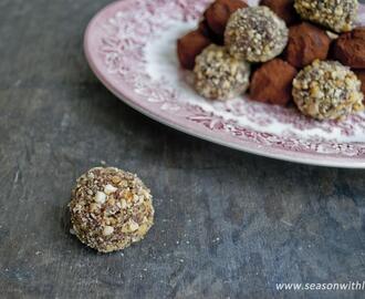 Chocolade truffels met hazelnoten