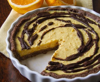 Orange & Chocolate Drizzle Tart / Apelsininė & Šokoladinė Tarta