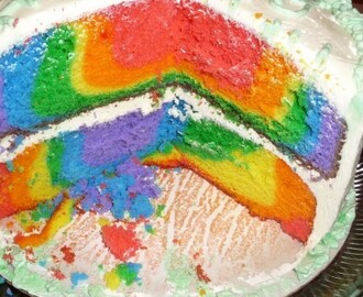 Zelf een regenboogcake maken