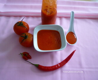 Bullet Red Chillies and Tomatoes Hot and Spicy Sauce