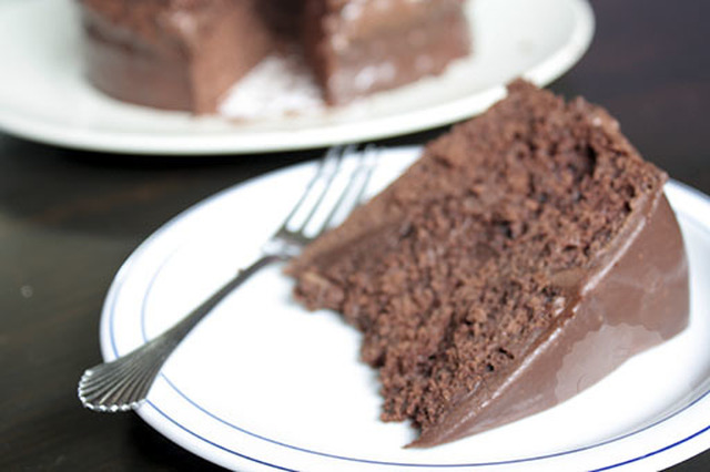 Duivelse chocolade taart