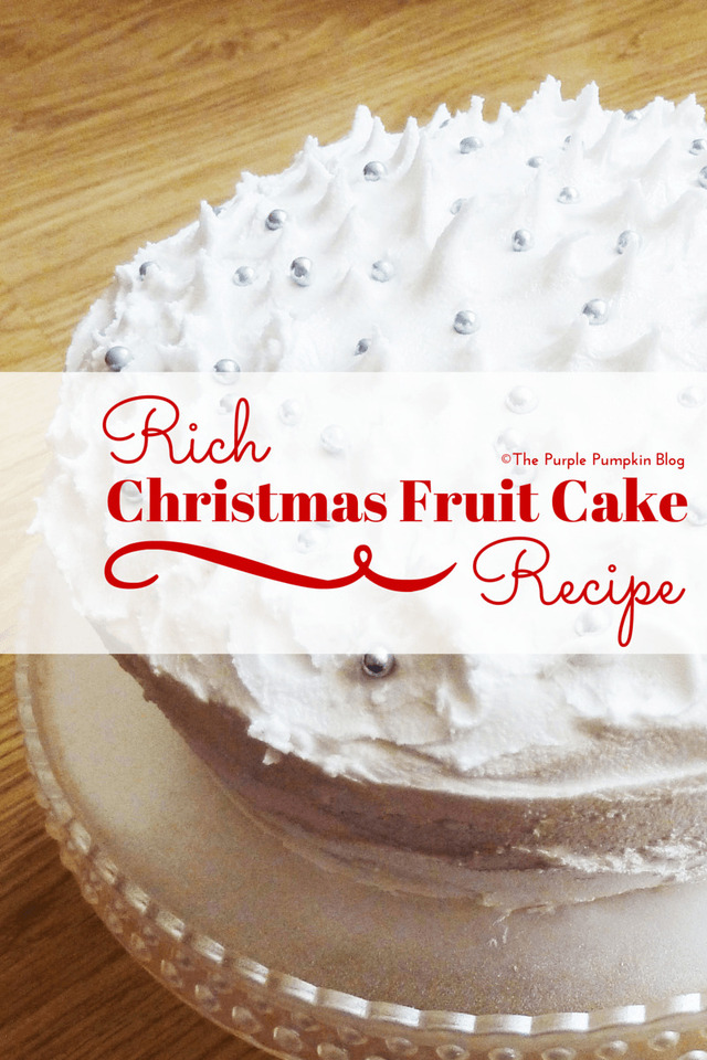Rich Christmas Fruit Cake Recipe