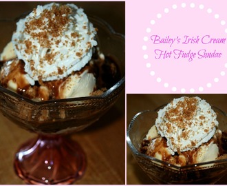 Baileys Irish Cream Hot Fudge Sundaes