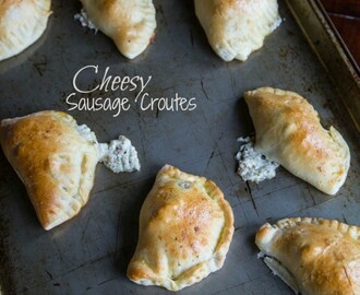 Cheesey Sausage Croutes