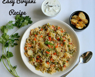 EASY AND QUICK VEGETABLE BIRYANI | PRESSURE COOKER BIRYANI