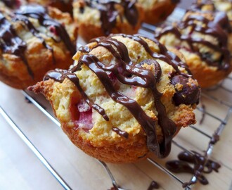 Chocolate Strawberry Muffins