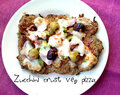 Zucchini Crust veg pizza- Gluten free