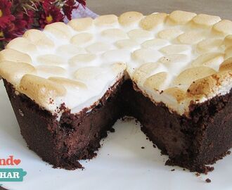 Torta Smores: Chocolate e marshmallow