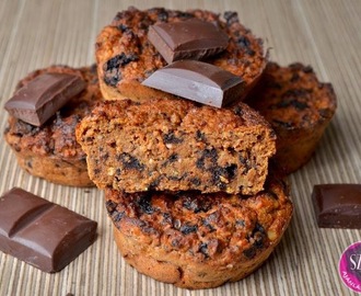 Sárgarépás-csokoládés paleo muffin