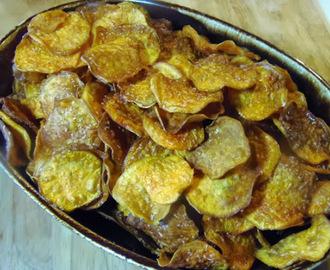 Smoky Sweet Potato Chips #SundaySupper