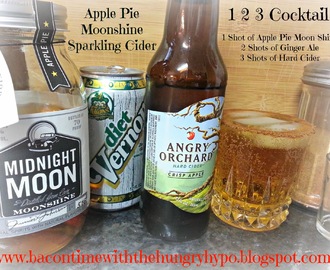 Apple Pie Moonshine Sparkling Cider AKA 1 2 3 Cocktail