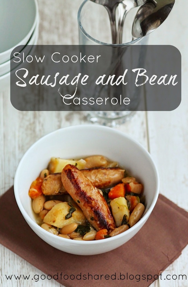 Slow Cooker Sausage and Bean Casserole