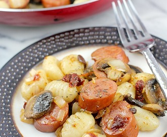 Cajun Sausage and Gnocchi (Ready in 20 minutes!)