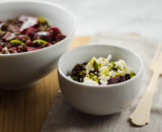 Beluga Linsen Salat mit roter Beete – Beluga Lentil Salad with Beetroot