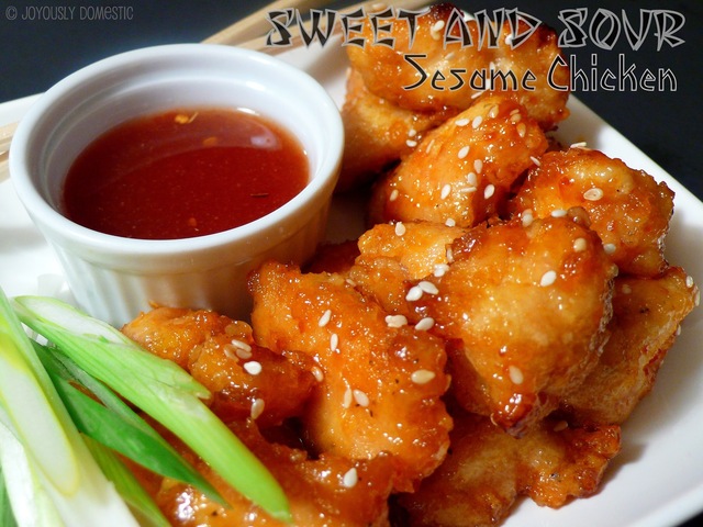 Sweet and Sour Sesame Chicken
