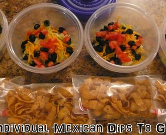 Individual Mexican Dips "To Go"