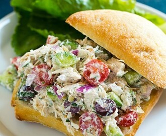 Greek Chicken Salad Sandwiches