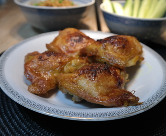 krokante thaise kip uit de oven