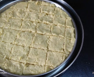 Bengal gram flour and coconut cake