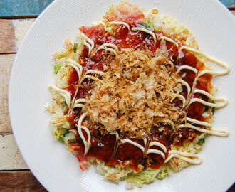Okonomiyaki (Japanse Pannenkoek)