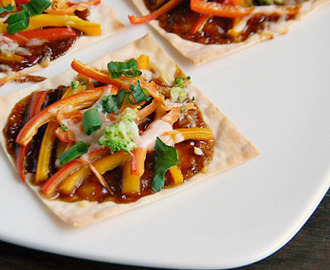 Mini Asian Vegetable Pizzas #PepperParty