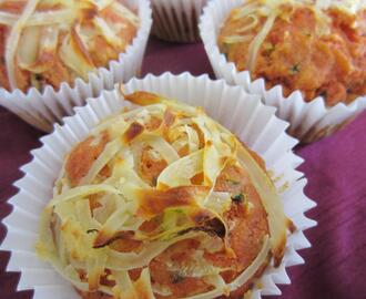 Gujarati Style Carrot and Courgette Muffins