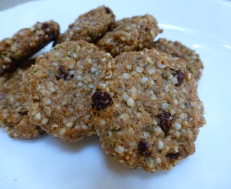 Hemp, Almond Butter and Raisin Cookies - A Healthy Vegan And Gluten Free Treat Packed With Omega-3 And Very Low In Sugar!