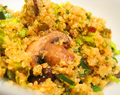 Quinoa with Leeks and Baby Portobellos