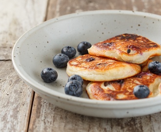 Glutenvrije American blueberry pancakes