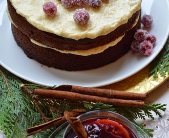 Chocolate Gingerbread - an non fruit-cake Christmas cake alternative - RECIPE