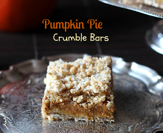 Pumpkin Pie Crumble Bars