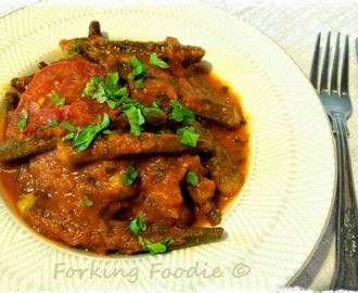 Braised Okra (Bamies) - Greek-style in Tomato Sauce (with Thermomix method)