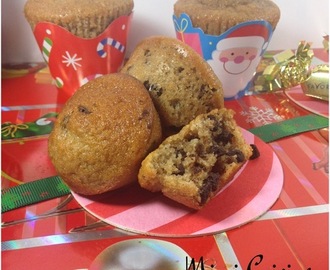 Muffins de Noel saveurs banane noisette cannelle miel et pépites de chocolat #Companion