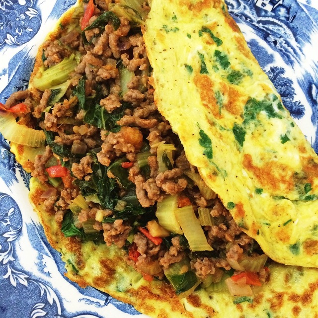 Gevulde “Thaise” Omelet