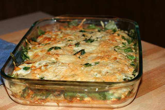 Spinach and Cheese Breakfast Casserole