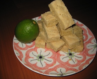 Lime Zest Shortbread Cookies