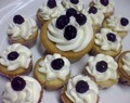 Blueberries-and-Cream Cupcakes