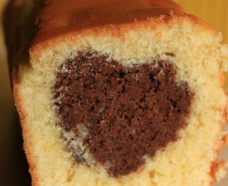 Gateau caché: cake au coeur chocolat
