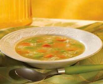 Comfort-Me Vegetable Rice Soup