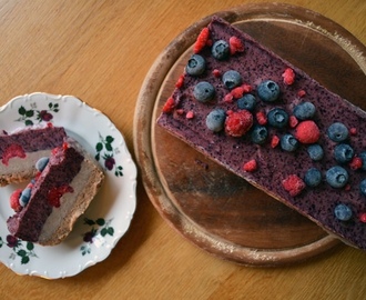 Raw blueberry cheesecake