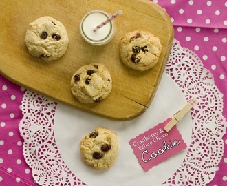Cranberry White-Chocolate Cookies     {and how to plan a garden party}