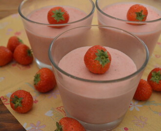 Aardbeienbavarois; Lekker luchtig dessert