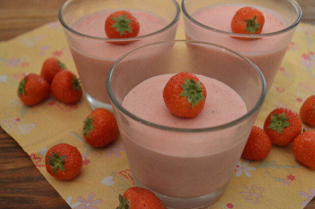 Aardbeienbavarois; Lekker luchtig dessert
