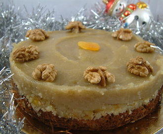Marcipános - krémes torta (tej és tojásmentes)