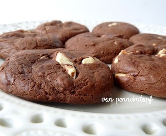 Soft Double Chocolate Cookies mit gezuckerter Kondensmilch