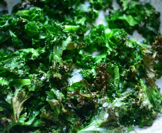 Crispy Kale with homemade Chinese five spice